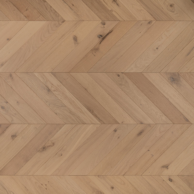 Chevron Engineered Classic Oak  14mm x 90mm - Invisible Lacquered