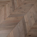 Chevron Engineered Classic  Oak  14mm x 90mm - Smoked Grey