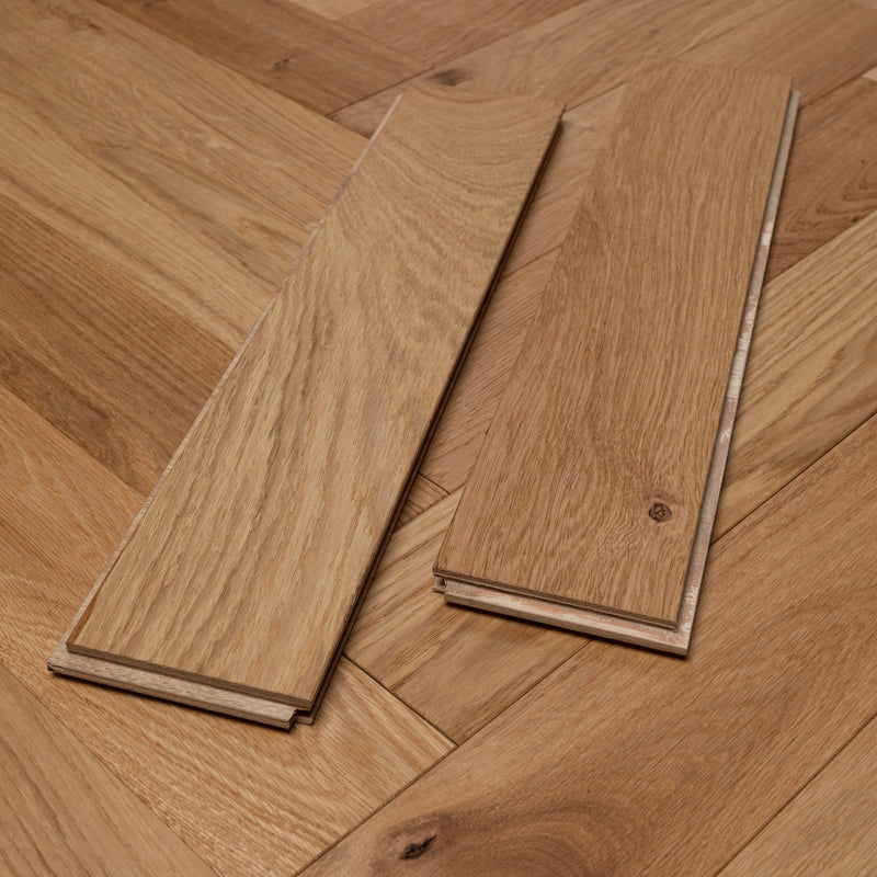 Herringbone Engineered Classic Oak 14mm x 90mm Oiled