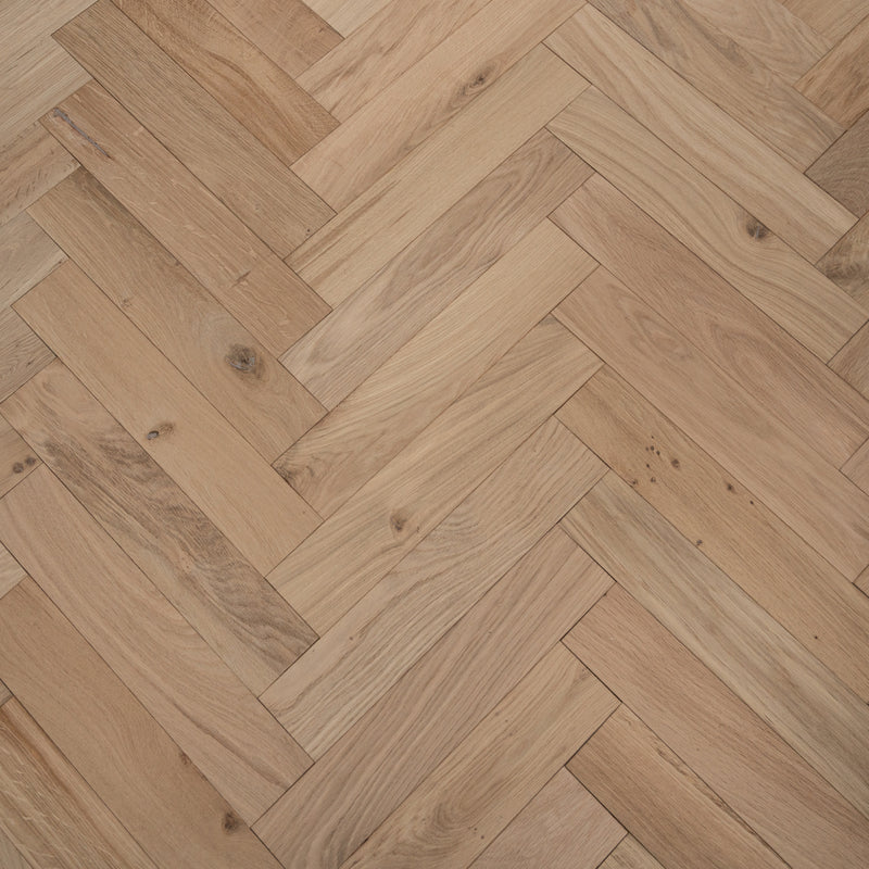 Herringbone Engineered Classic Oak 14mm x 90mm Unfinished