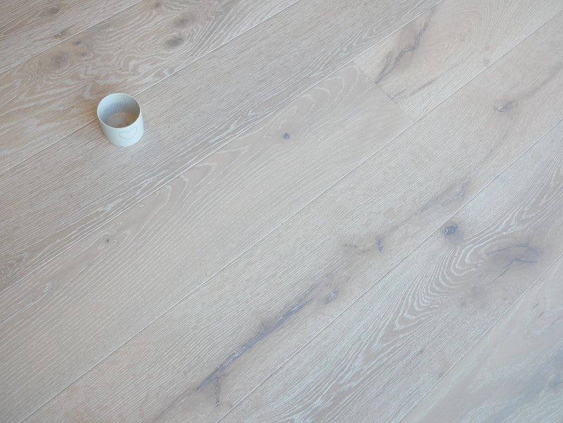 Engineered Rustic Oak Flooring 14mm x 190 White Washed