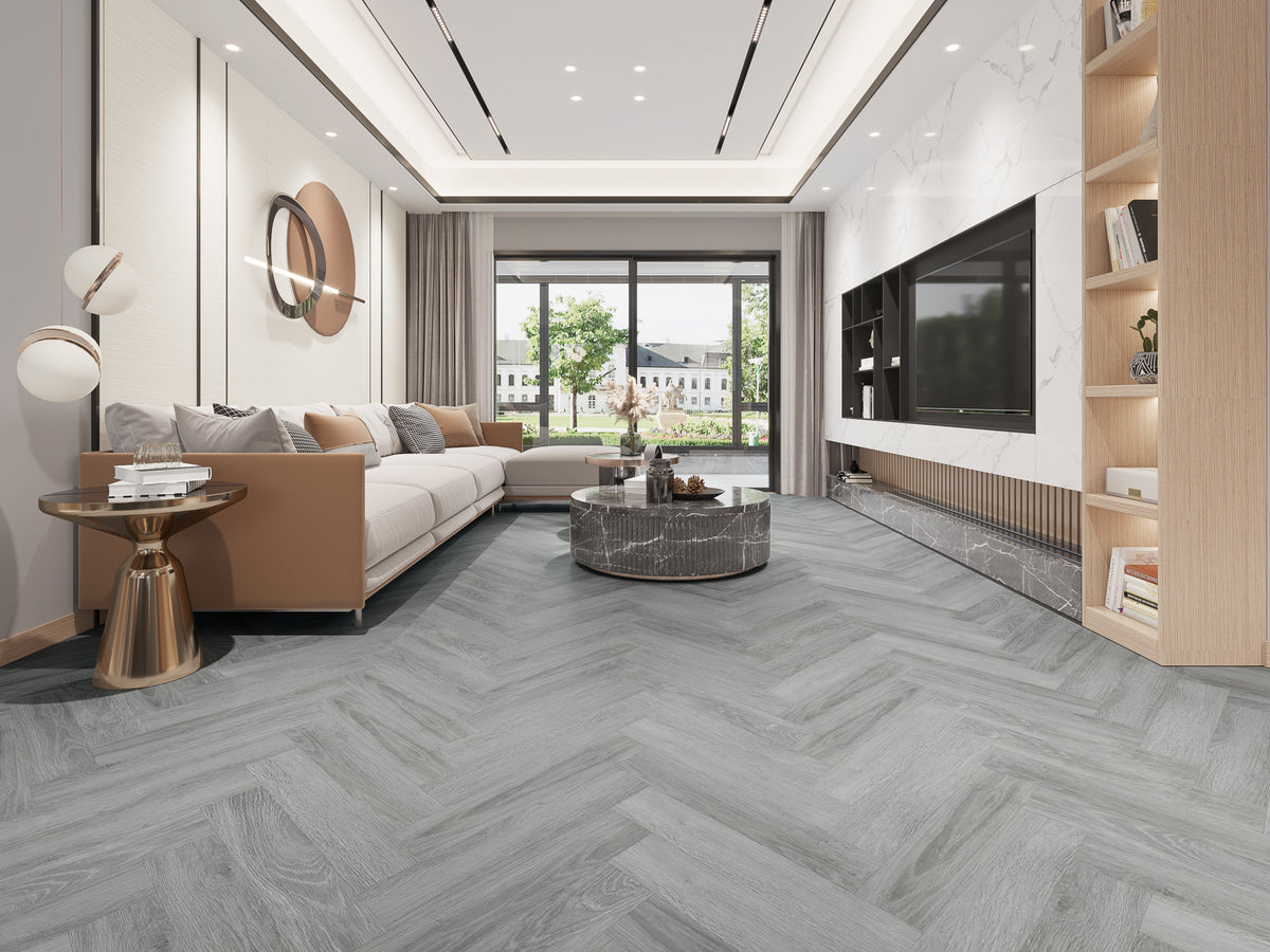 Cloud Oak herringbone